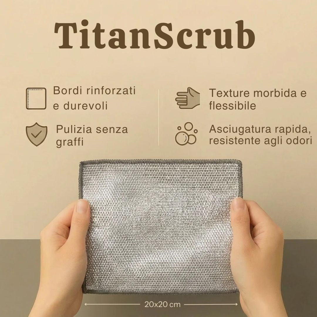 TitanScrub – Tamponi Pulenti Riutilizzabili ad Alta Efficacia