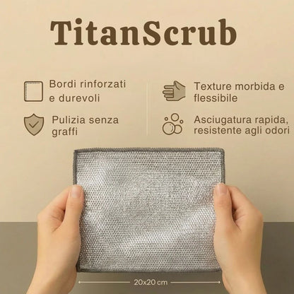 TitanScrub – Tamponi Pulenti Riutilizzabili ad Alta Efficacia