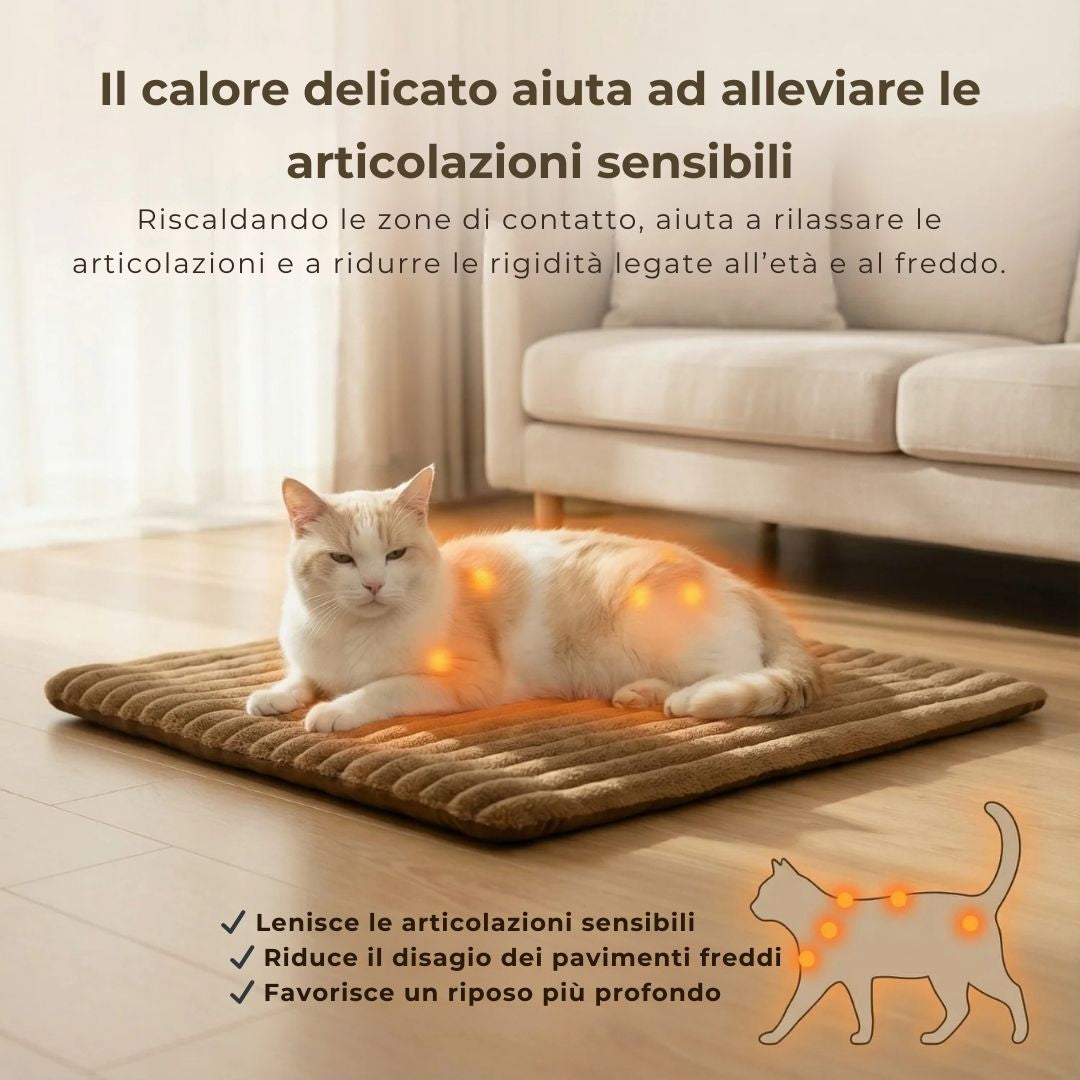 Tappetino Riscaldante Automatico per Cani - Comfort e Calore Adattato