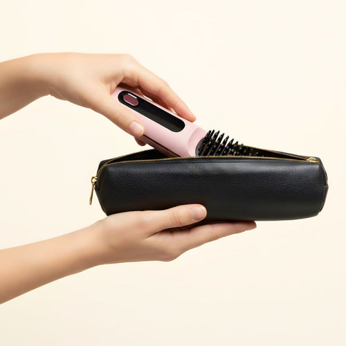 Pochette portaoggetti in pelle per la spazzola Roddace™