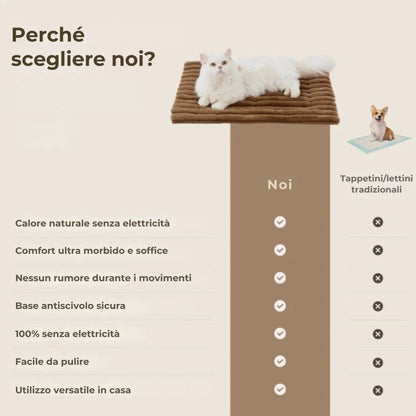 Tappetino Riscaldante Automatico per Cani - Comfort e Calore Adattato